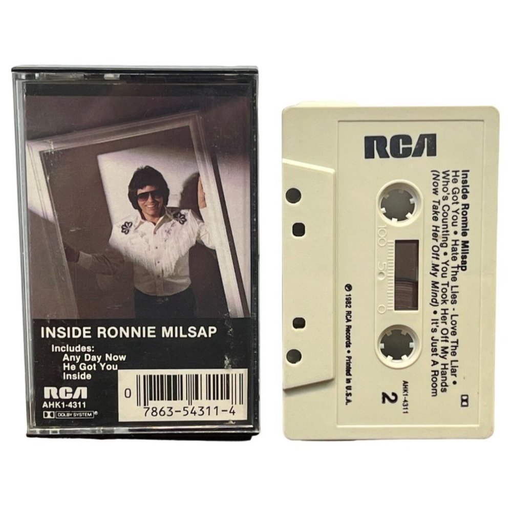 Inside Ronnie Milsap Cassette Tape 1982 Country Pop RCA